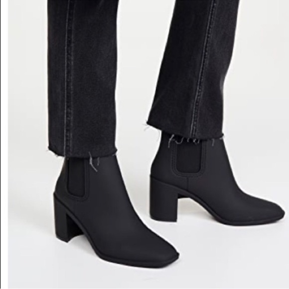 🖤Jeffrey Campbell Heeled Matte Rain Boots🖤 - Picture 1 of 7